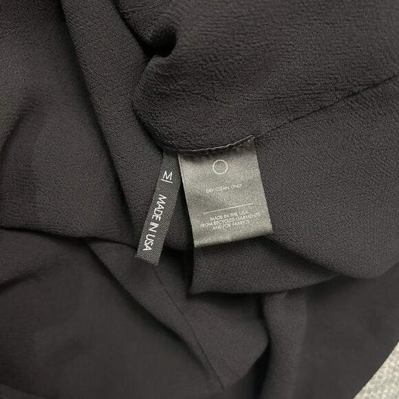 Reformation Black Cutout Slip Mini Dress Size Medium Open Back Double Strap LBD - Picture 7 of 11